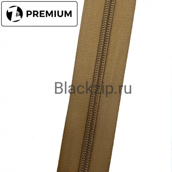 Спиральная молния №8, Койот Браун (494) ,Узорная, Zip