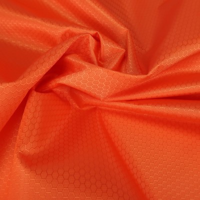 Ткань Оксфорд 300D PU1000, соты, оранжевый