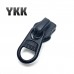Бегунок для молнии №8, YKK, Черный (короткий пуллер)