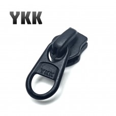 Бегунок для молнии №8, YKK, Черный (обратный, короткий пуллер) Бегунок для молнии №8, YKK, Черный (обратный, короткий пуллер)
