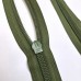 Бегунок для молнии YKK №10, Олива (566), реверс (обратный), без пуллера