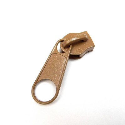 Бегунок для молнии,темно-бежевый, №10 (премиум)