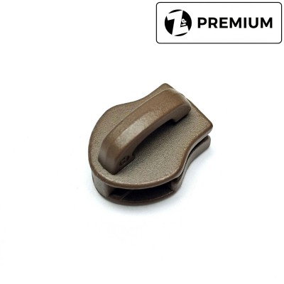 Бегунок для молнии №8, Zip, Койот Браун (обратный, без пуллера)