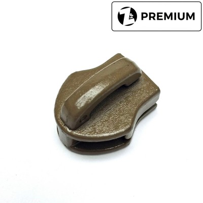 Бегунок для молнии №10, Zip, Койот Браун (прямой, без пуллера)