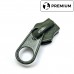 Бегунок для молнии №10, Zip, Олива (прямой, короткий пуллер) Бегунок для молнии №10, Zip, Олива (прямой, короткий пуллер)