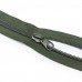 Бегунок для молнии №10, Zip, Олива (прямой, короткий пуллер)