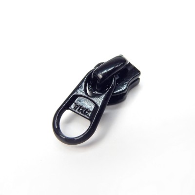 Бегунок для молнии, YKK №8, черный, реверс