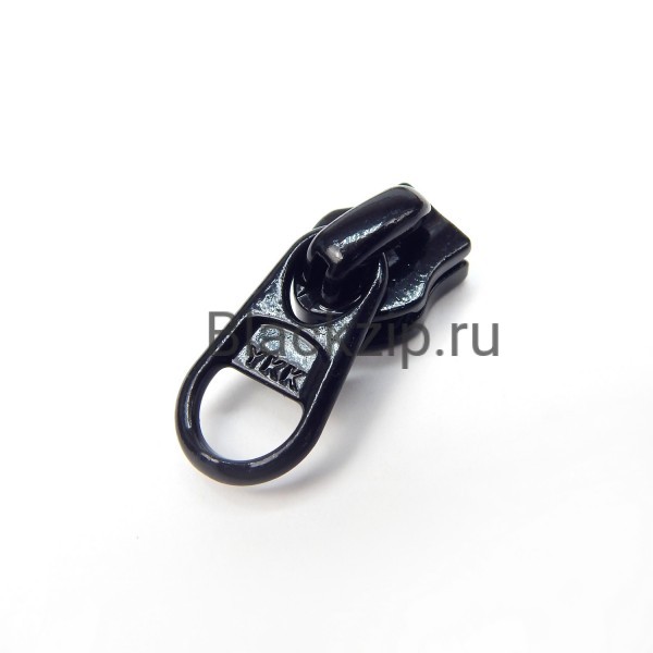 Бегунок для молнии, YKK №8, черный, реверс