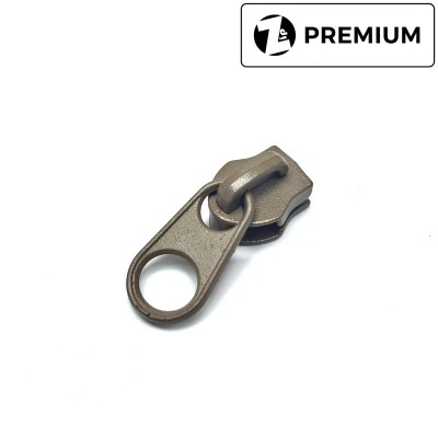 Бегунок для молнии, №5, Zip, Койот Браун (Короткий пуллер)