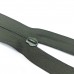 Бегунок для молнии, №8, Zip, Олива (реверсивный, обратный)