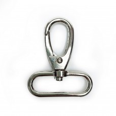 Карабин металлический, поворотный, усиленный, Zip KP38, никель