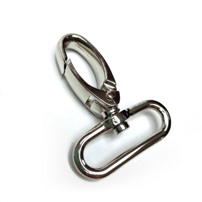 Карабин металлический, поворотный, Zip KP38, никель