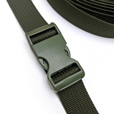 Фастекс Zip, FH25, 25мм, Олива, две регулировки, усиленный