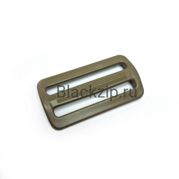 Пряжка двухщелевая 50 мм, Бастион, Койот Браун — для регулировки стропы, рюкзаков и снаряжения