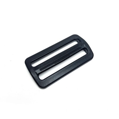 Пряжка двухщелевая 50 мм, Бастион, черный