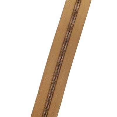 Спиральная молния №8, Койот Браун (494) , усиленная, Zip