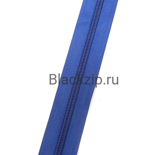 Спиральная молния №8 в синей расцветке
