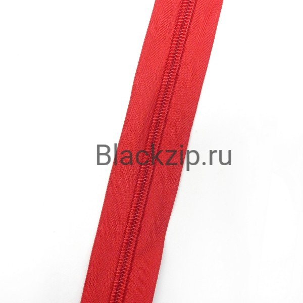 Спиральная молния №8 в красной расцветке