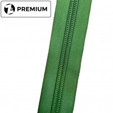 Спиральная молния №10, зеленая, Усиленная, Zip