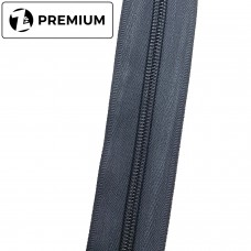 Спиральная молния №8, Темно-серая , усиленная, Zip