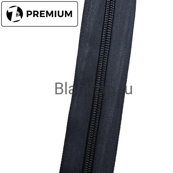 Спиральная молния №8, Черная , усиленная, Zip
