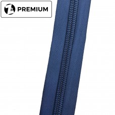 Спиральная молния №10, т. синяя, Усиленная, Zip