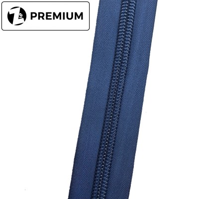 Спиральная молния №10, т. синяя, Усиленная, Zip