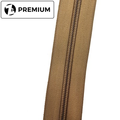 Спиральная молния №8, Койот Браун (494) , усиленная, Zip