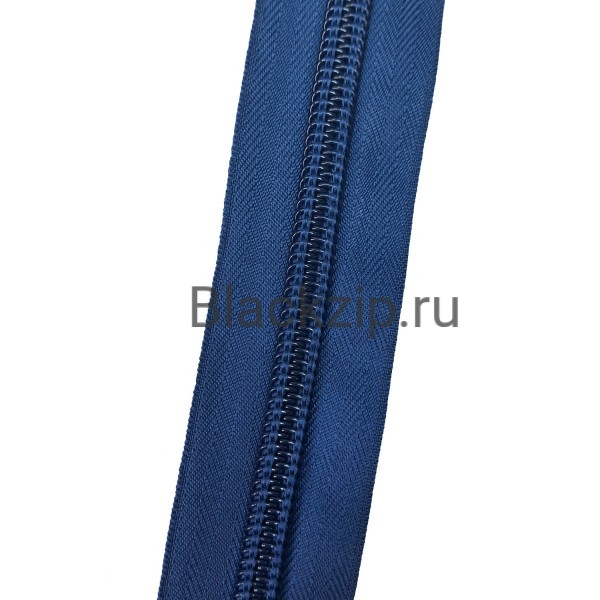 Спиральная молния №10, Премиум, Синяя