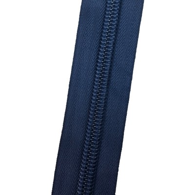 Спиральная молния №10, Премиум, Темно синяя