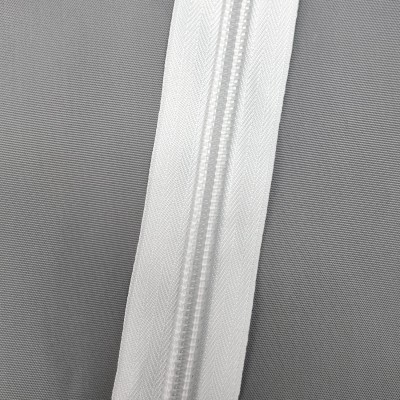 Спиральная молния №10, Премиум, Белая