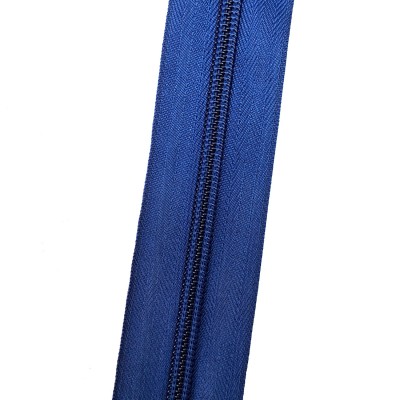 Спиральная молния №8 в синей расцветке