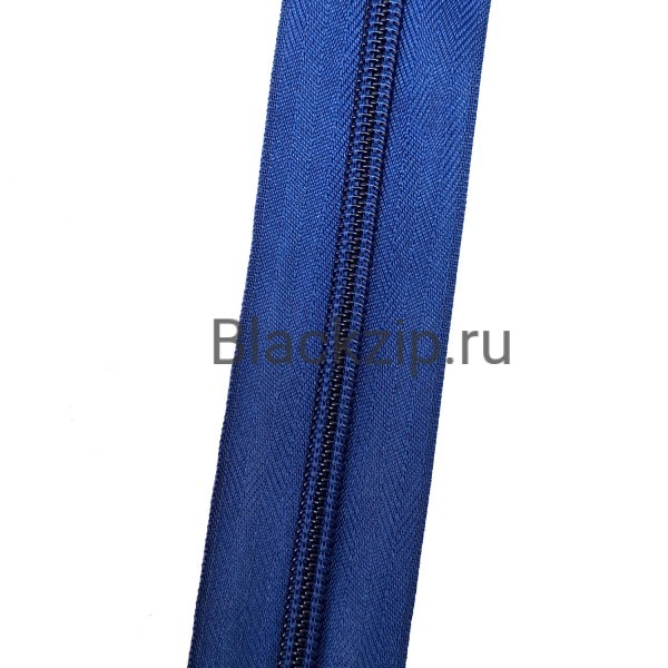 Спиральная молния №8 в синей расцветке