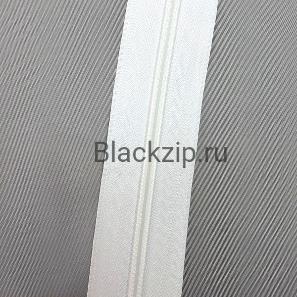 Спиральная молния №8 в белой расцветке