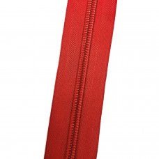 Спиральная молния №8 в красной расцветке Спиральная молния №8 в красной расцветке