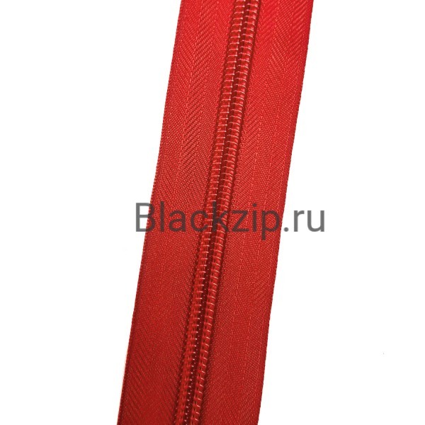 Спиральная молния №8 в красной расцветке