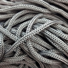 Шнур вязаный, 5мм, пп, Серый, рулон 100м. Шнур вязаный, 5мм, пп, Серый, рулон 100м.