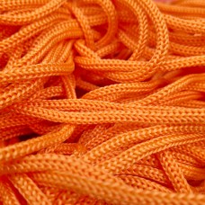 Шнур вязаный, 5мм, пп, Оранж, рулон 100м. Шнур вязаный, 5мм, пп, Оранж, рулон 100м.