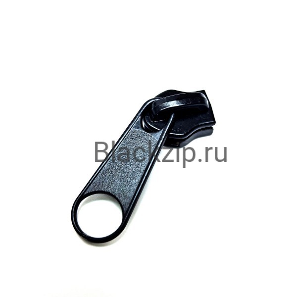 Бегунок для молнии, №8, черный, реверс