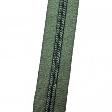 Спиральная молния №10 в расцветке Олива, Стандарт