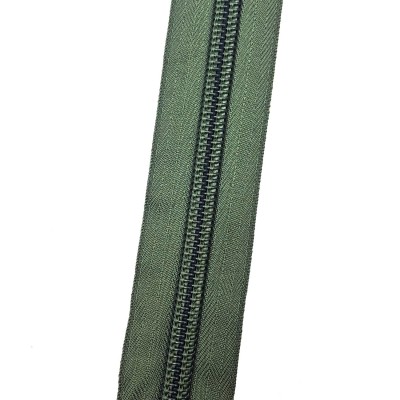 Спиральная молния №10 в расцветке Олива, Стандарт