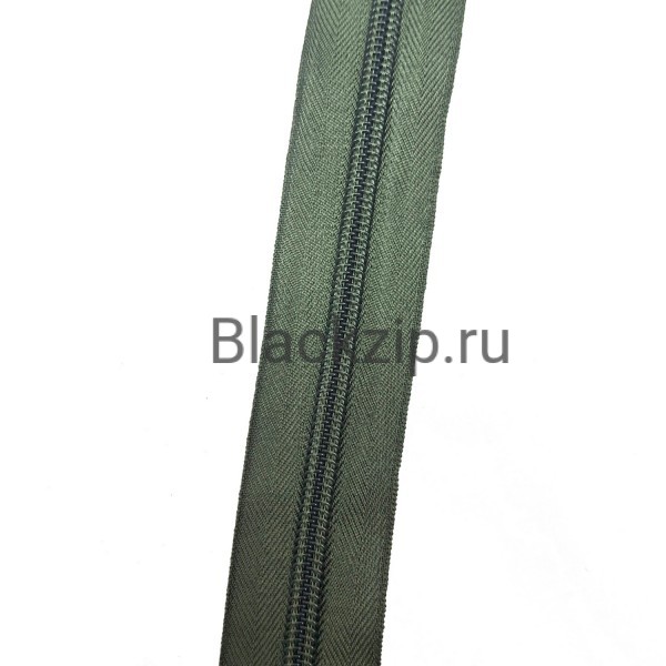 Спиральная молния №5 в расцветке Олива, Стандарт