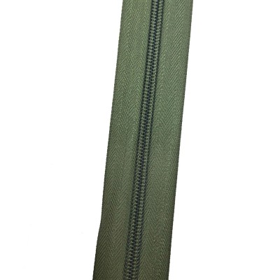 Спиральная молния №8 в расцветке Олива, Стандарт
