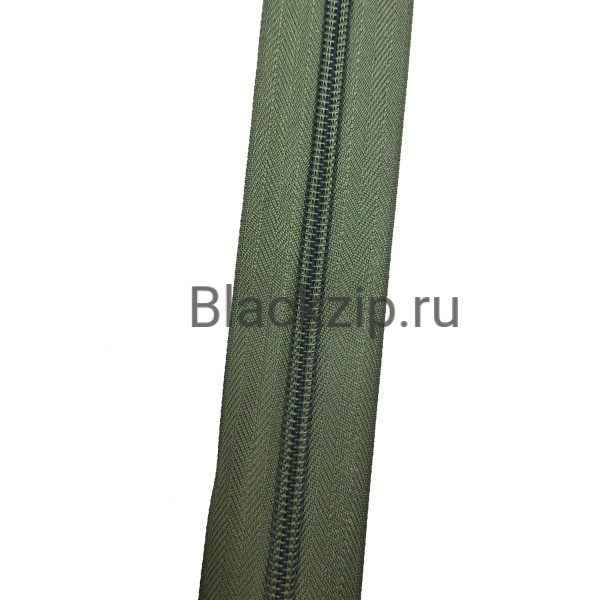 Спиральная молния №8 в расцветке Олива, Стандарт