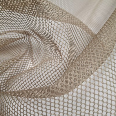 Сетка силовая, акриловая, рюкзачная, 120гр/м, Бежевая (мелкая ячейка)