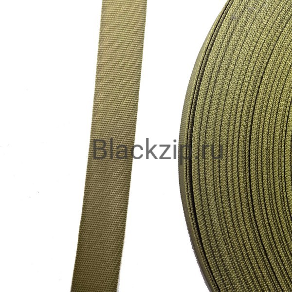 Окантовочная лента, 450D, 22мм, Койот Браун (509), Рулон 100м.