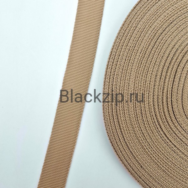 Окантовочная лента ZIP,  22мм, Койот (светлый), Рулон 50м, плотность 7,5гр/м