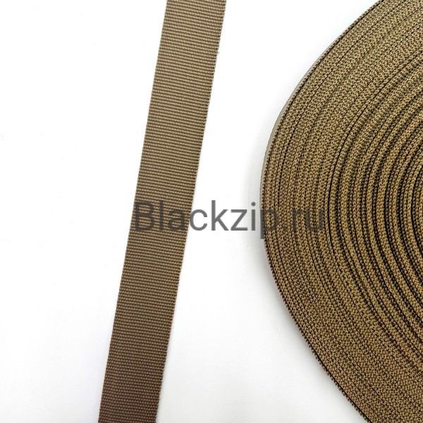 Окантовочная лента, АМА, 22мм, Койот Браун,  Рулон 50м.