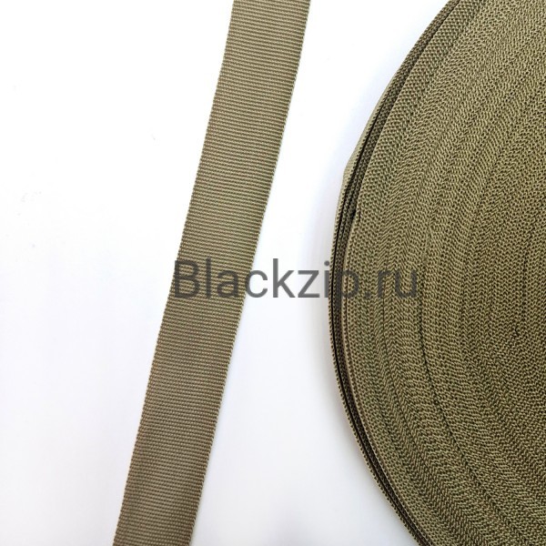Окантовочная лента, 450D, 22мм, Койот Браун, Рулон 100м.