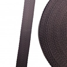 Окантовочная лента ZIP (Елочка),  22мм, Коричневый, Рулон 50м, плотность 7,5гр/м